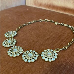 J. Crew crystal statement necklace gold